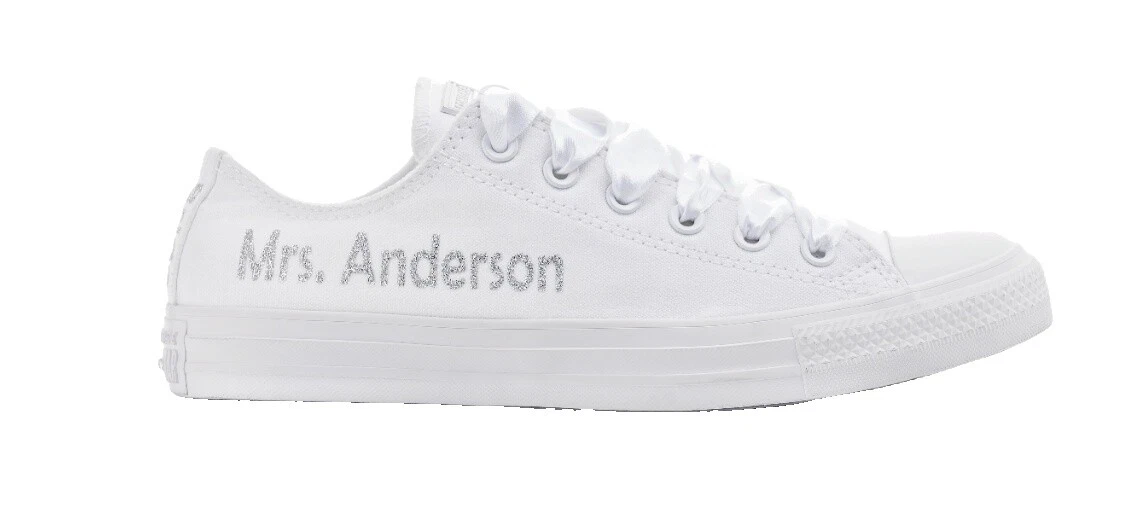 Lona Zapatos de Boda Blanco