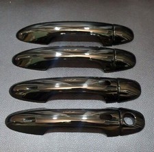4door Handle Hand Cover Black Glossy Top For Toyota New Fortuner Revo 15-2025