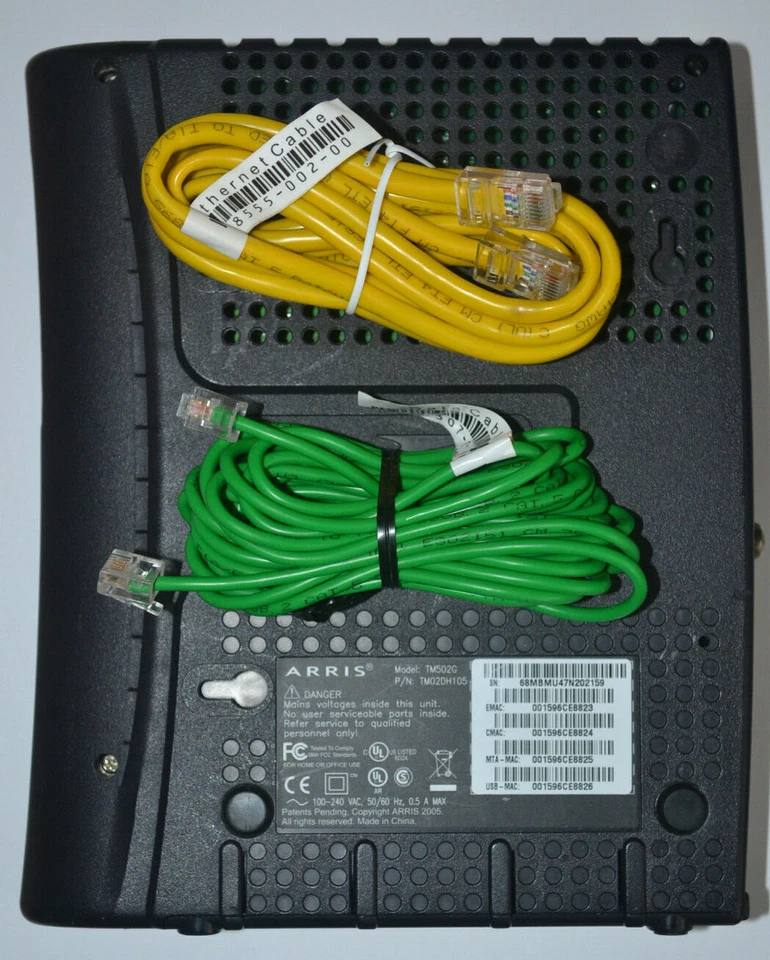 Arris TM02DH105 TM502G Telephony Modem With Battery. With Power Cord - Image 2 of 4