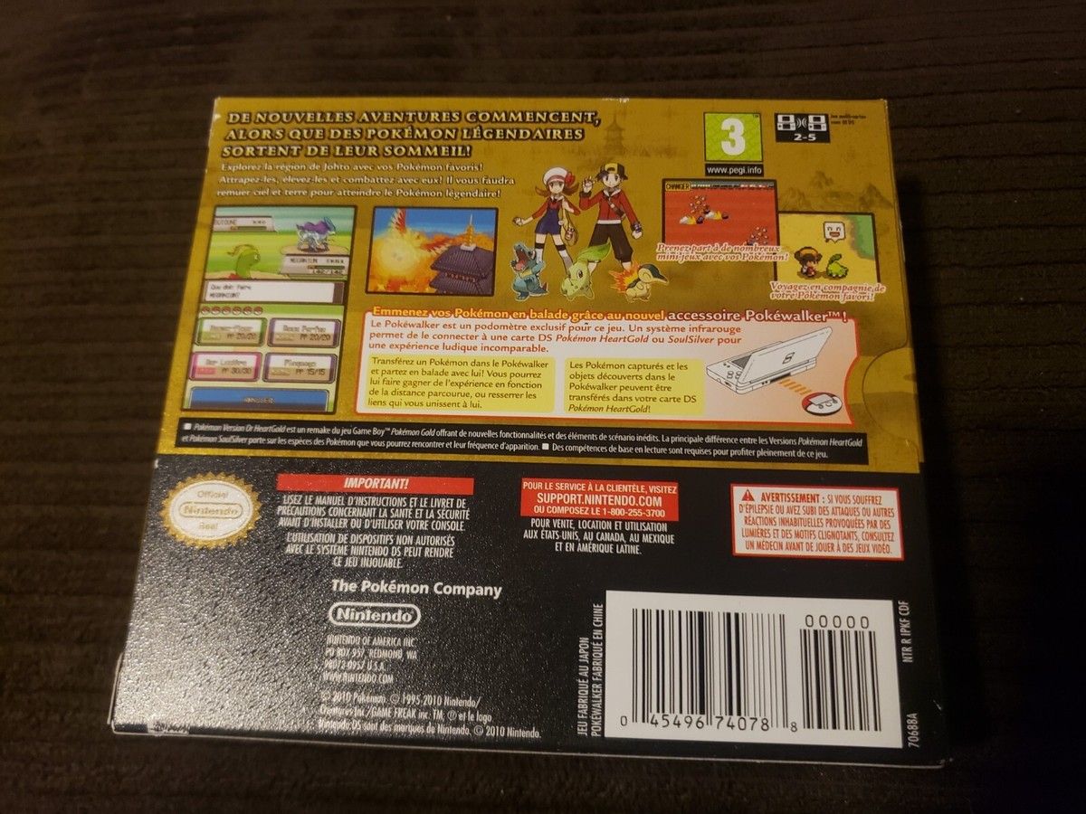 Pokemon: HeartGold Version *VERSION OR* FRENCH Brand New Sealed