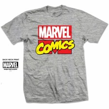 Image of Marvel Comics Box Logo Official Merchandise T-Shirt M/L/XL - New