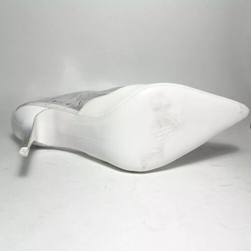 STELLA MCCARTNEY Womens Transparent PVC Logo Ankle Boots Booties White 10 - Picture 10 of 11