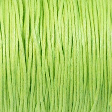 Fluorescent Green 1mm Waxed Cotton Cord, 70 Meters, Macrame, Beading String