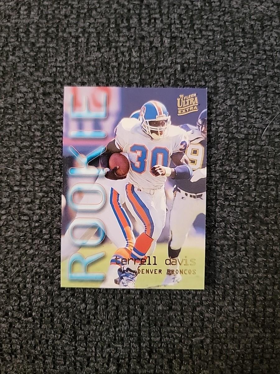 1995 Fleer Ultra Extra Football Terrell Davis Rookie Card #430