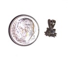 14k white gold .36ct SI1 I trapezoid diamond pendant slide .5g vintage — photo 8