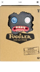 Spin Master FUGGLER Funny Ugly Monster Gray Clawey 12 inch Large Rare New 778988161319 | eBay