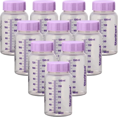 Sterifeed Baby Bottle, Disposable, Sterile, 130Ml, Pack of 10