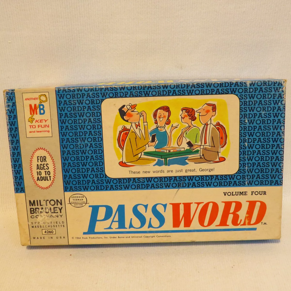 Vintage Password Game 9th Edition 1966 Original Factory Sealed