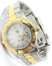 Ladies Tag Heuer Aquaracer Watch Two-Tone Steel Women's Watch -MOP Dial- WAF1424