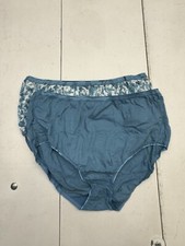 Fruit of The Loom Signature 2 Pack Blue Briefs Womens Size 11