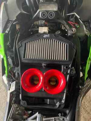 Airbox Velocity Stacks Intake Flow Funnel for Kawasaki Ninja 400