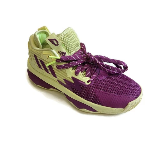 Adidas Dame 8 Dame Time Basketball Shoes Mens Sz 5 Womens 6 Yellow Purple GY0383