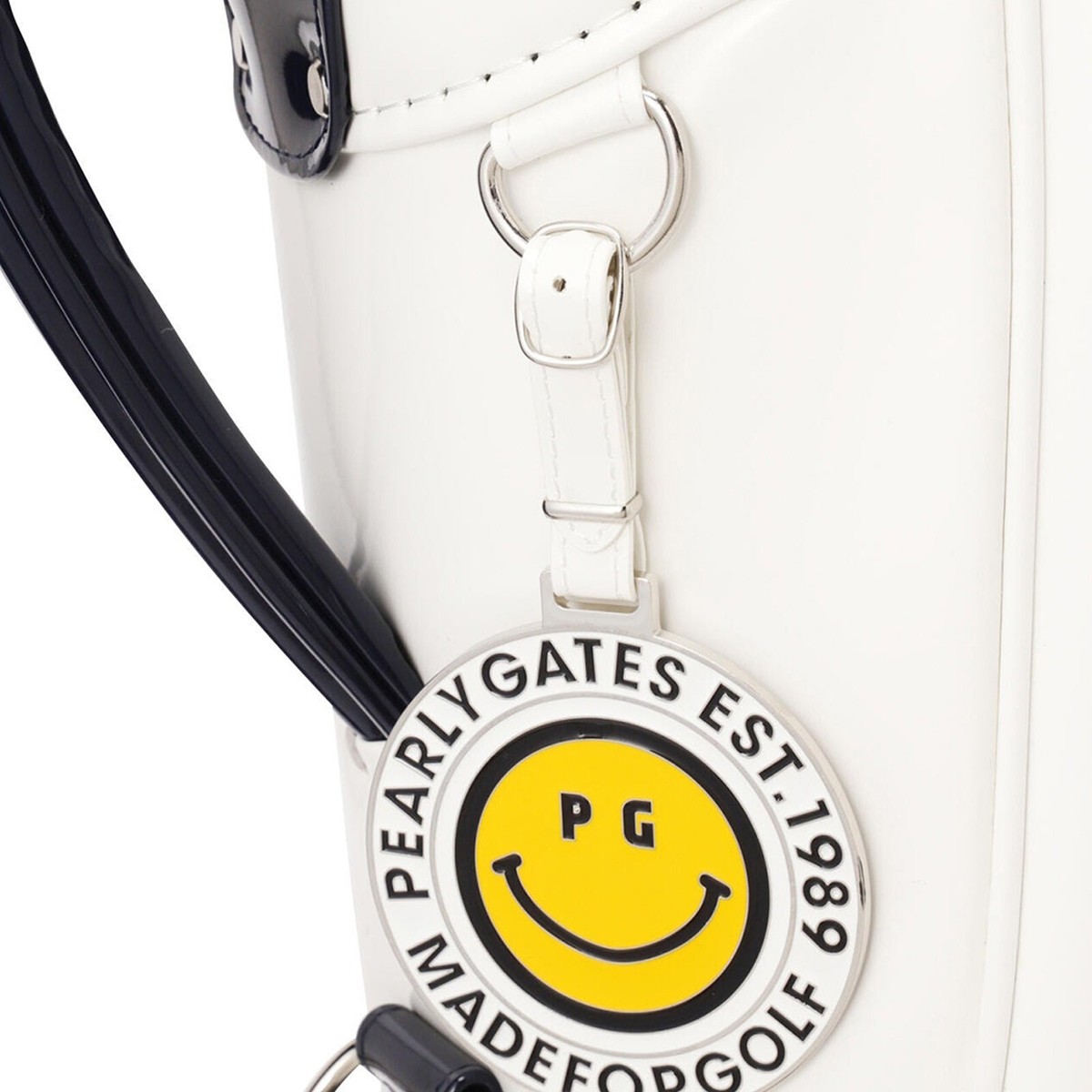 PEARLY GATES Standard Enamel Caddy Bag White 46inch Unisex