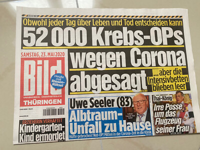 BILD Zeitung, 23. Mai 2020, Bild Zeitung 23.05.2020, Uwe Seeler