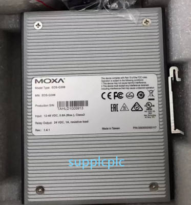 MOXA EDS-G308 8-Port Gigabit Unmanaged Industrial Ethernet Switch Fast shipping