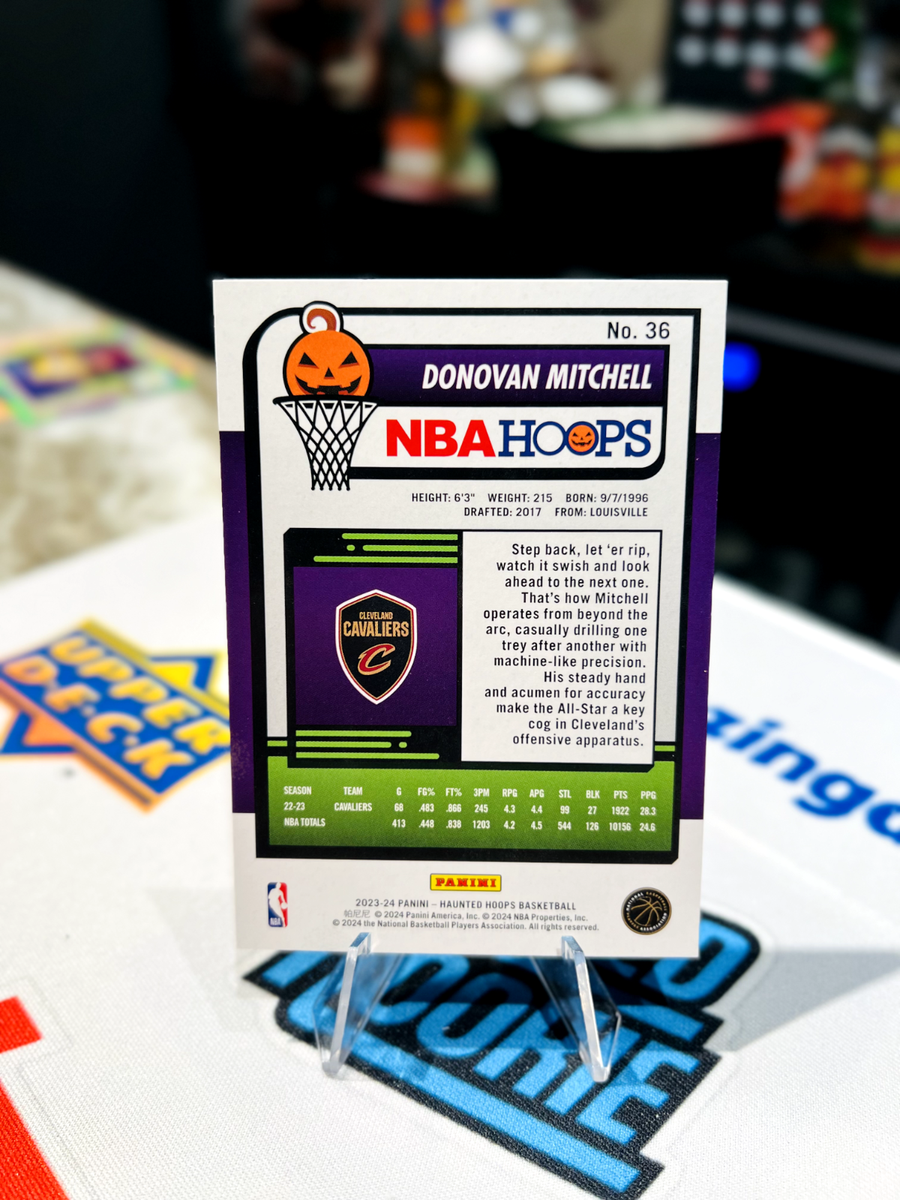 2023-24 NBA HAUNTED HOOPS ORANGE PARALLEL DONOVAN MITCHELL #36