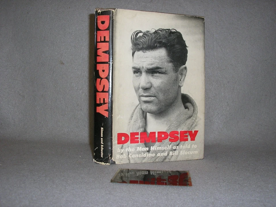 Vintage Boxing Book Jack Dempsey the Man Himself Signed 1st Ed. w/Photo Negative - Image 2 of 4