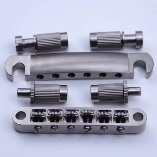 Titanium Alloy Tune-O-Matic Roller Bridge Tailpiece Fit Gibson Epiphone Les Paul