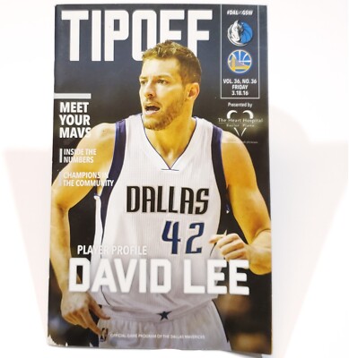 2016 Dallas Mavericks Game Program Vol 36 No 36 Friday 3-18-16 - Main Image