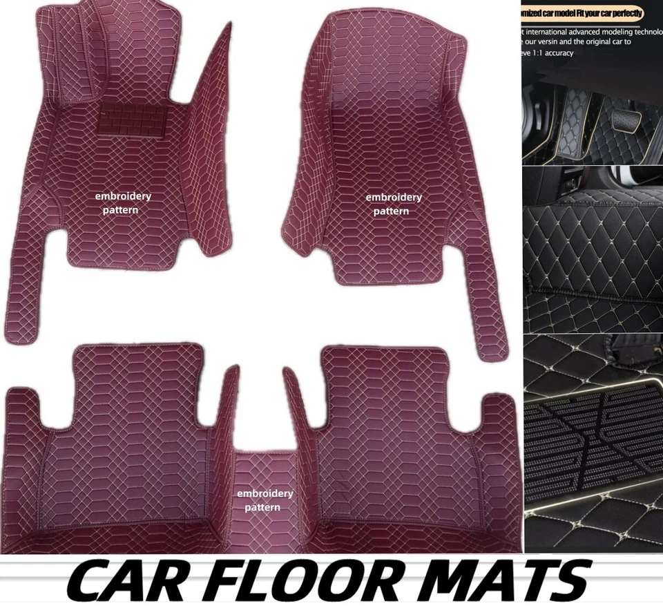 For Alfa Romeo Car Floor Mats Waterproof Carpets Luxury All Weather Auto Rugs 3D - Изображение 3 из 4