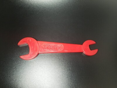 Vintage 1980's Baufix Lorenz German Building Toy Red Wrench Spanner Replacement