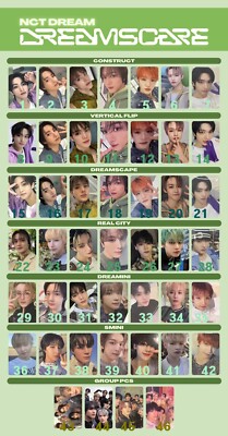 nct dream - [DREAMSCAPE] Flip/Construct/DREAMini/SMINI PHOTOCARD