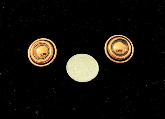 Vintage Signed RENOIR Solid Copper ROUND BULLSEYE… - image 8