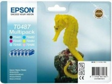 Image of Genuine Epson T0487 Ink Cartridge Multi Pack  6 x inks - Vat included