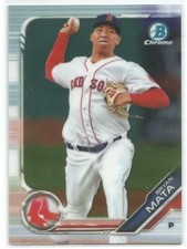 Bryan Mata Boston Red Sox 2019 Bowman Baseball Chrome Prospects Card