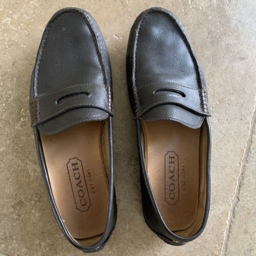 Coach Men Shoe Brown Loafer Driver 9 M Slip-on 0906 NEAL - Picture 1 of 4
