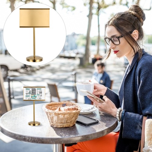 Business Card Holder Meal Table Sign Picture Stand Paper Clip Number