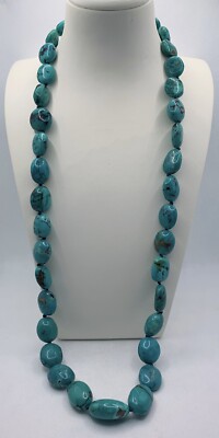 EXEX Claudia Agudelo Sterling Silver Clasp Turquoise Bead 32.5