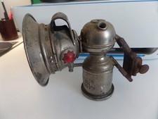 Lampe ancienne à carbure début XX siècle vélo moto vintage / Marque LUXOR