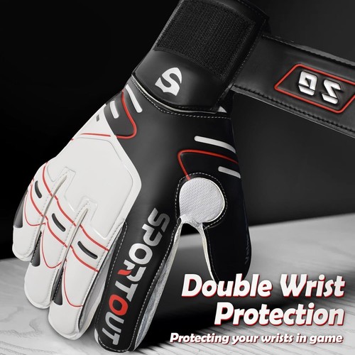 Sportout Youth&Adult Goalie Goalkeeper Gloves,Strong Grip size 9 - Picture 4 of 6