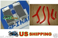 GPI R&L new Aluminum radiator + hose Fit HONDA CR125 CR125R CR 125R 1983 83