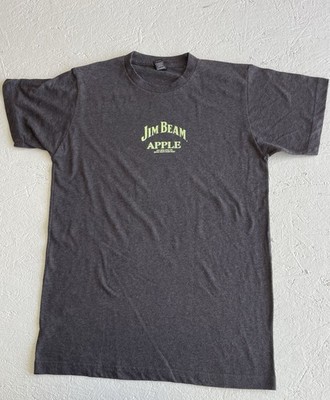 JIM BEAM / APPLE LIQUEUR / KENTUCKY BOURBON WHISKEY USA  GRAY T-SHIRT SIZE S