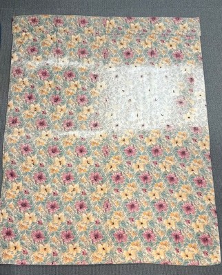 Handmade Floral Bedding Throw Bedspread Queen 66 x88  SUN BLEACHED