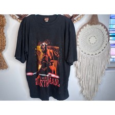Vintage Star Wars 1990 Episode I Phantom Menace Darth Maul Two Side Graphic T XL