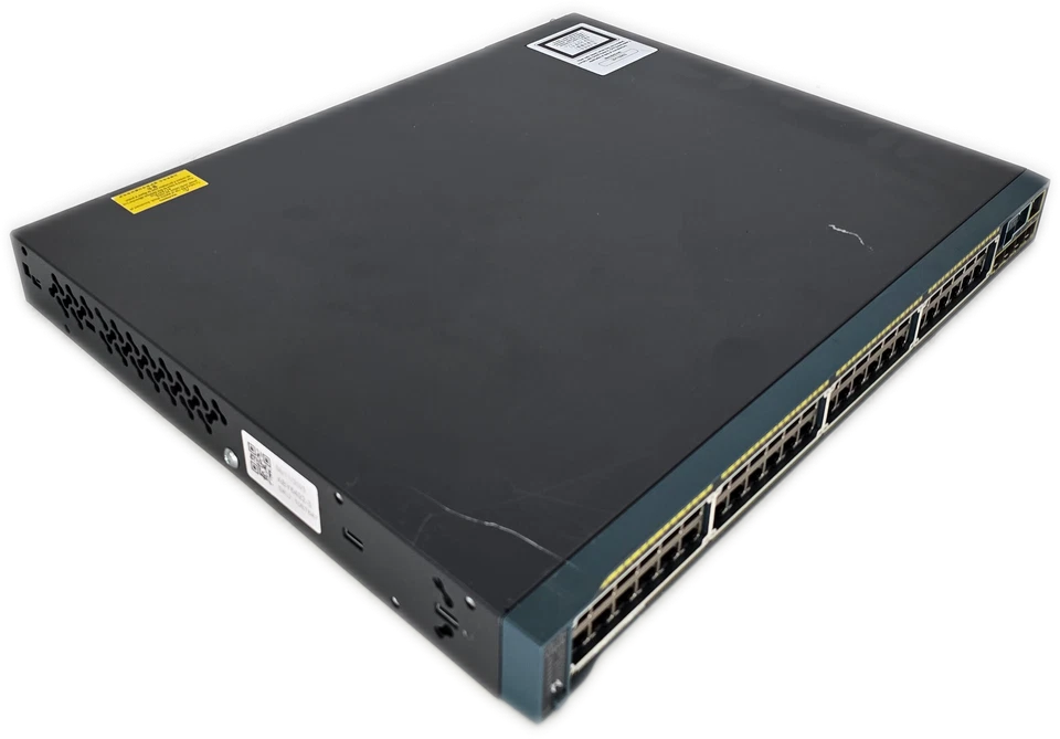 Conmutador Gigabit Cisco 2960S-48LPS de 48 puertos totalmente administrado usado bueno Foto 2 de 4