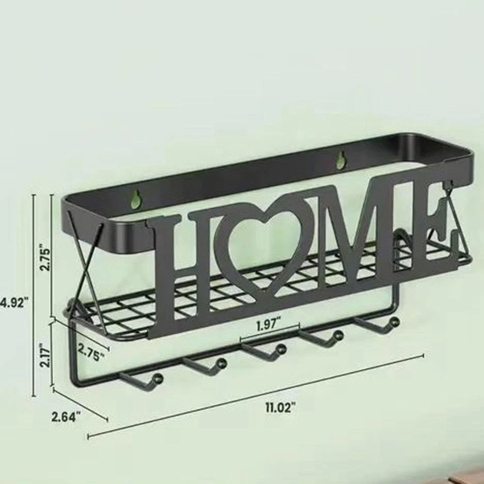 Key Holder Decor Metal Wall Key Hook for Shoulder Bag Apartment Living Room - Image 3 of 4