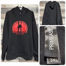 Hawaii Volcanoes National Park Hoodie Sweatshirt Sz 3XL Black Fleece Pullover A7