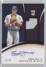 2020 Panini Immaculate Rookie Red 19/49 Brendan McKay #137 Patch Auto 0zg6