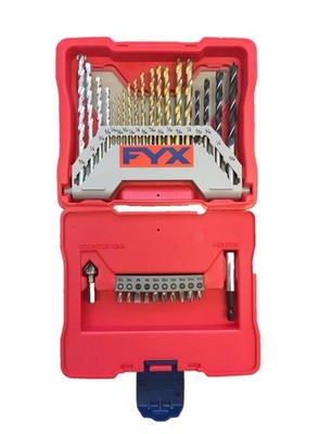 FYX Household Drill and Drive Mixed Set for Wood, Metal 31-Piece 