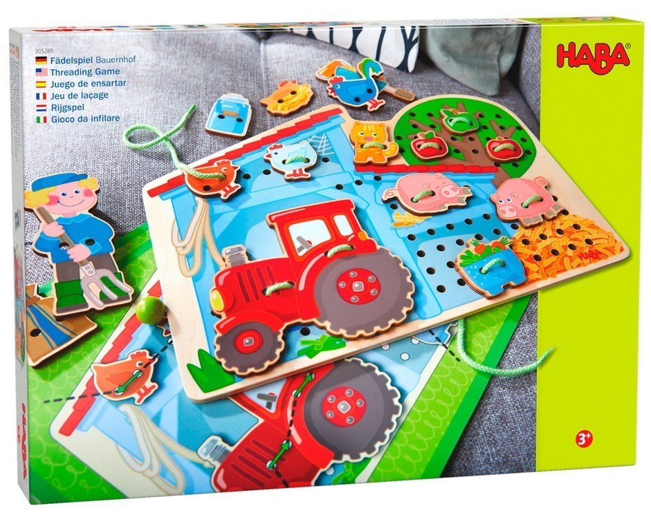 Jeu de laçage A la Ferme idéal pour animer un mercredi en famille