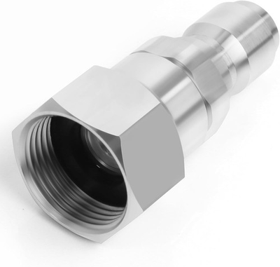 #ad Pressure Washer Quick Connect Swivel Fitting M22 to 3 8quot; 3 8#x27; silver color $14.76