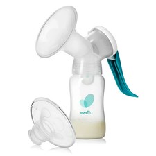 Evenflo Advanced Manual Breast Pump w/ 30.5mm Flange 24.5mm Insert  Bottle