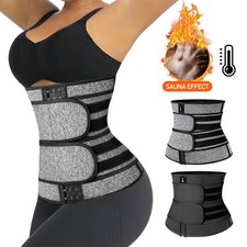 Men Women Waist Trimmer Belt Burn Fat Sweat Body Shaper Weight Loss Girdle Gym