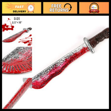 Halloween Machete Prop - Horror Cosplay Costume Accessory for Kids  Adults