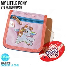Vintage y2k My Little Pony RAINBOW DASH Coin Purse bag wallet 5" x 5" NOS w tags