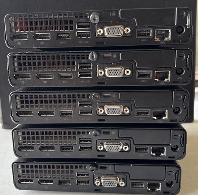 Lot of 5 HP EliteDesk 800 G6 Mini PC Core i5 10500T 2.30GHz No RAM/No SSD/NO PS
